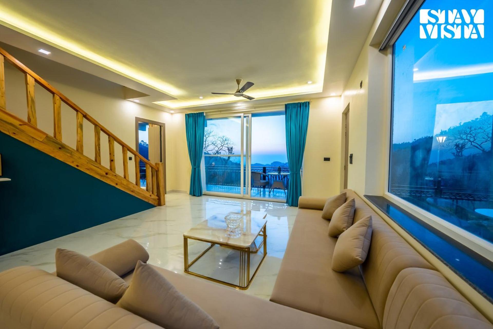 Stayvista At Sunset Springs With Pool & Views Nainital Eksteriør billede